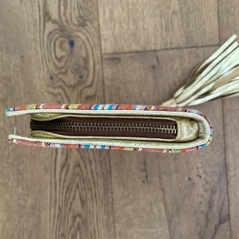 Ronny Kobo Striped Clutch